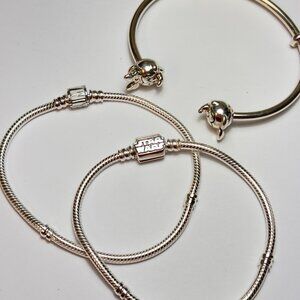 Set of 3 Sterling Silver DISNEY, STAR WARS, & MARVEL Pandora Bracelets